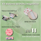 Batente de Porta Magnético Cromado Stop Door - COMPRE e GANHE!!