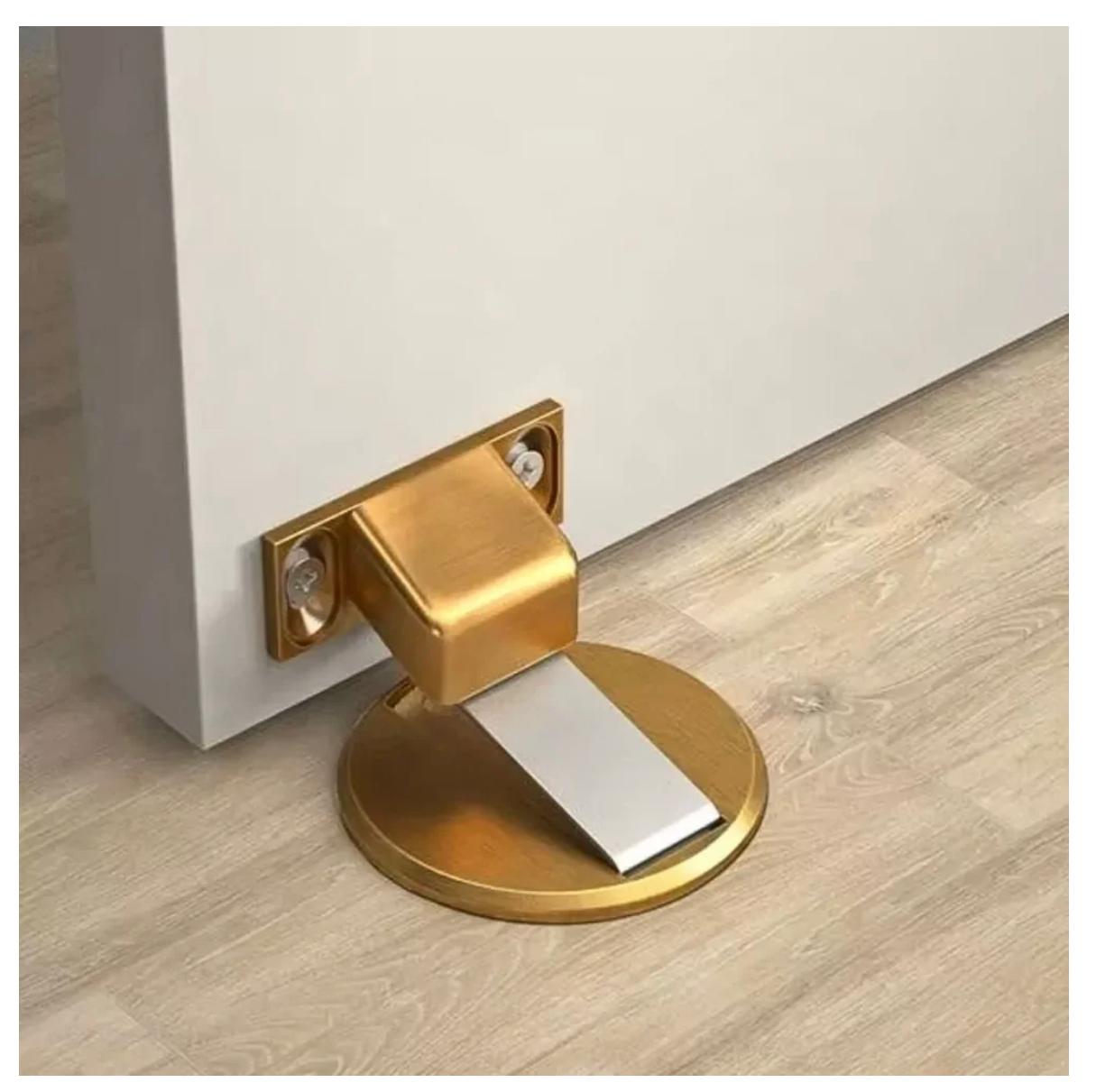 Batente de Porta Magnético Cromado Stop Door - COMPRE e GANHE!!